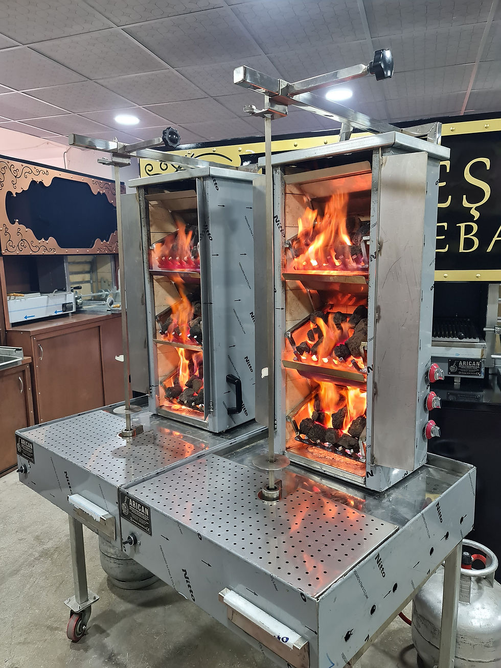 Thumbnail: Gas and Lava Stone Doner Kebab Grill 