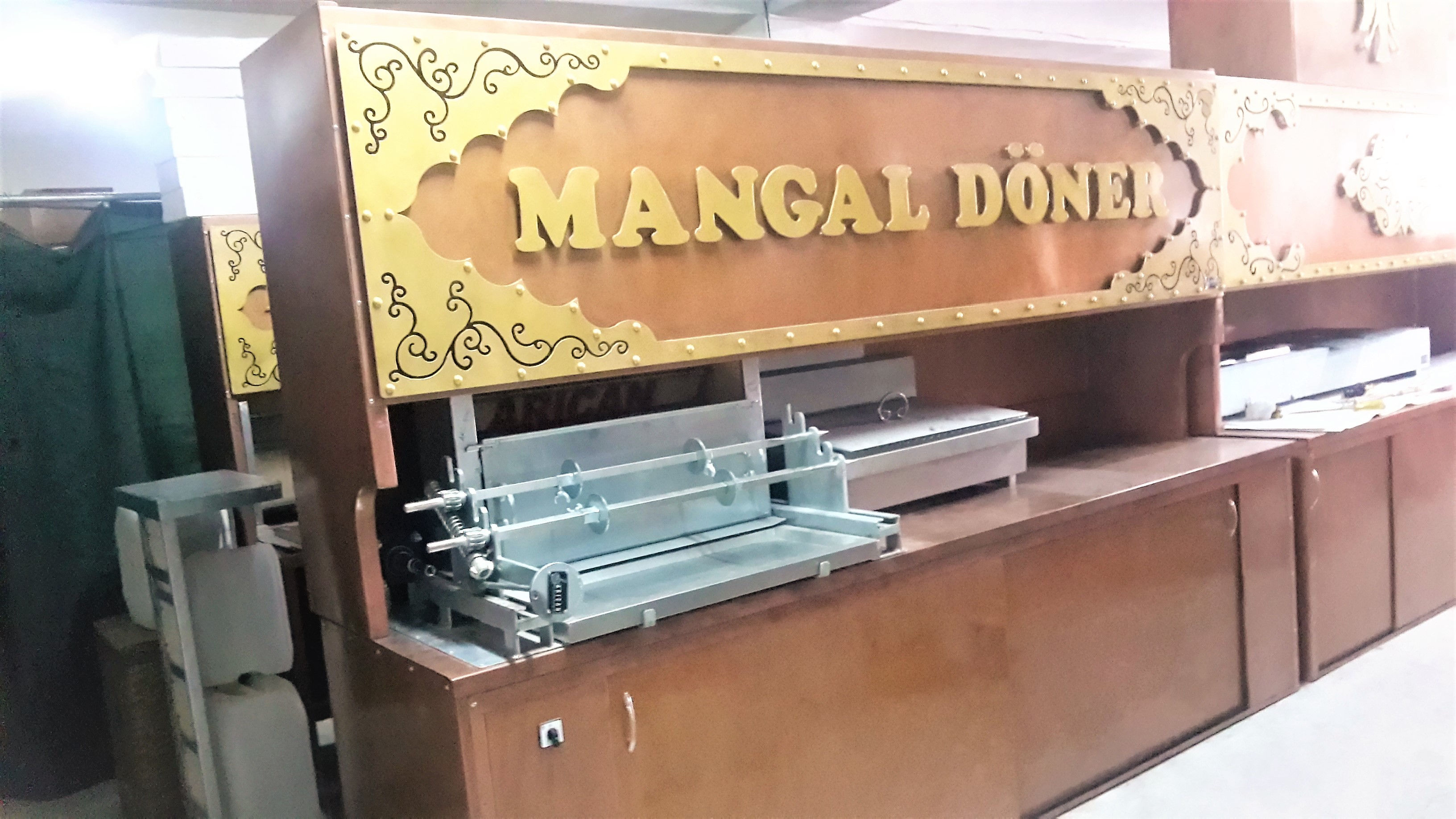 Oltu Cağ Kebap Yatık Döner Ocak Takımı Arıcan Dişli Çevirme Sistemi 300cm