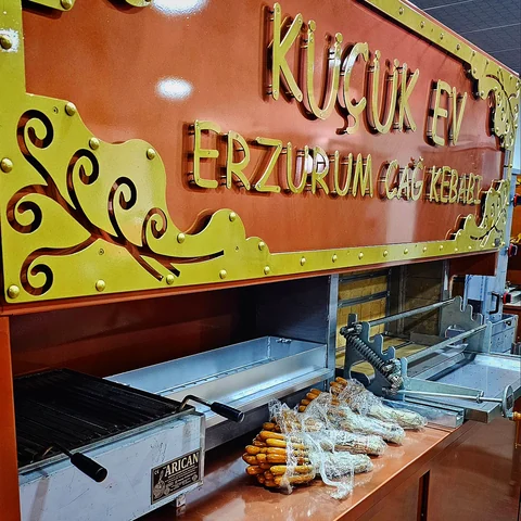 Wood-fired cağ kebab machines · Copper-look finish · 250 cm — AG-453 · 4