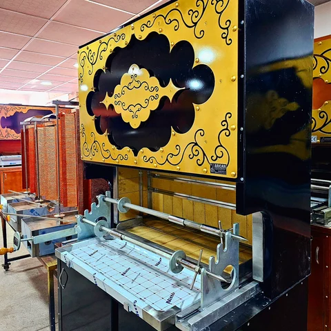 Wood-fired cağ kebab machines · Black metal · 125 cm — AG-439 · 6