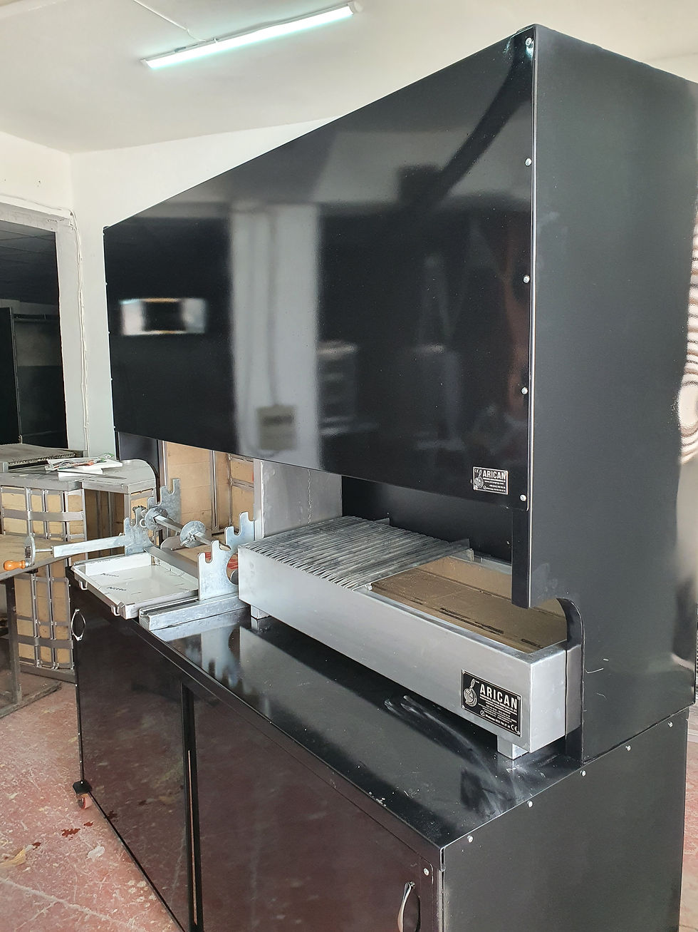 Küçük resim: Yatık Döner Cağ Kebap Ocağı 200cm