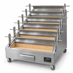 Holzkohle-Hähnchengrill · 7 Spieße