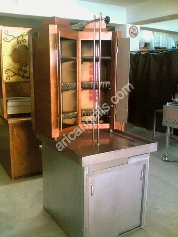 Wood & charcoal doner machine · Copper cladding — AG-249 · 2