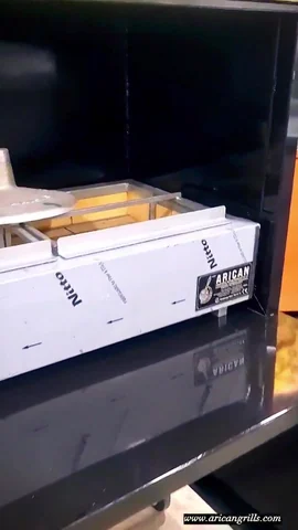 Wood-fired cağ kebab machines · Black metal · 300 cm — AG-284 · 3