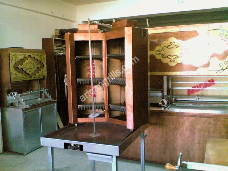 Wood & charcoal doner machine · Copper cladding — AG-249 · 1