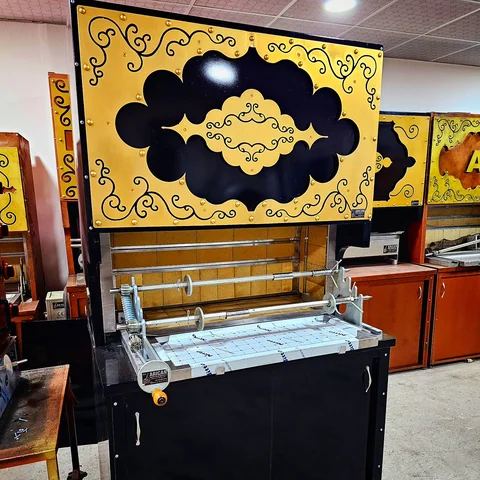Wood-fired cağ kebab machines · Black metal · 125 cm — AG-439 · 9