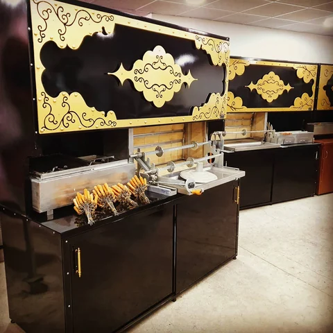 Wood-fired cağ kebab machines · Black metal · Custom design examples — AG-275 · 5