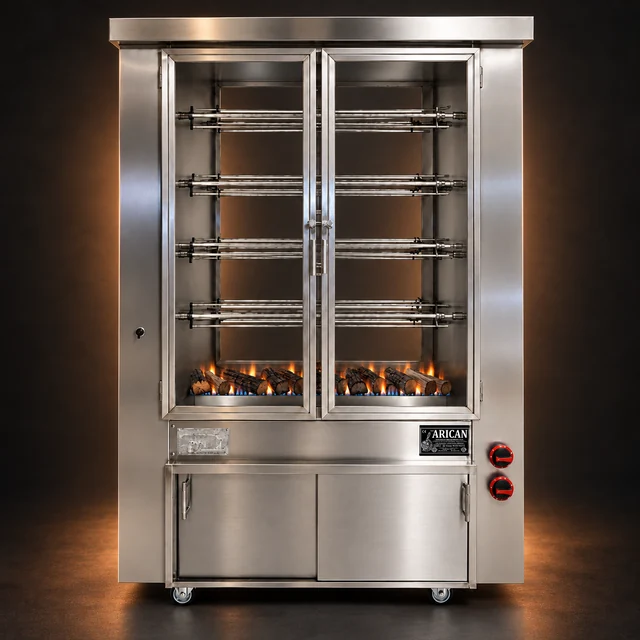 Gas & charcoal chicken rotisseries