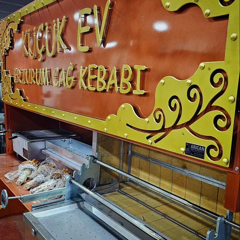Wood-fired cağ kebab machines · Copper-look finish · 250 cm — AG-453 · 3