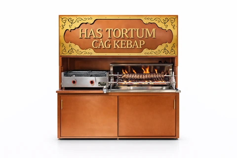 Gas cağ kebab machines