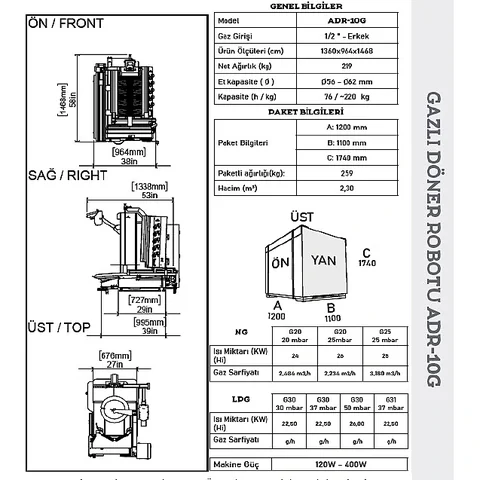 Machine à kebab avec découpe automatique — AG-331 · 4