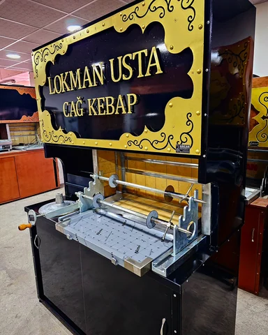 Wood-fired cağ kebab machines · Black metal · 150 cm — AG-463 · 5