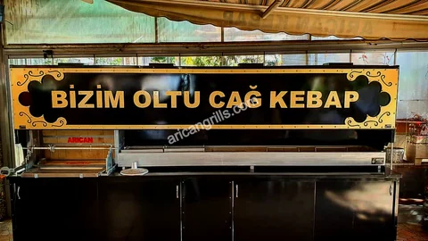 Wood-fired cağ kebab machines · Black metal · Custom design examples — AG-176 · 3