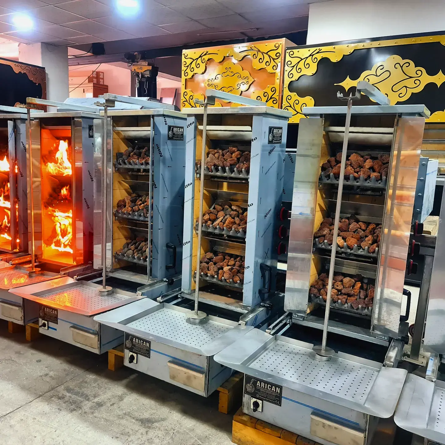 Gazlı Doner Ocaklari Lav Tasli Komurlu