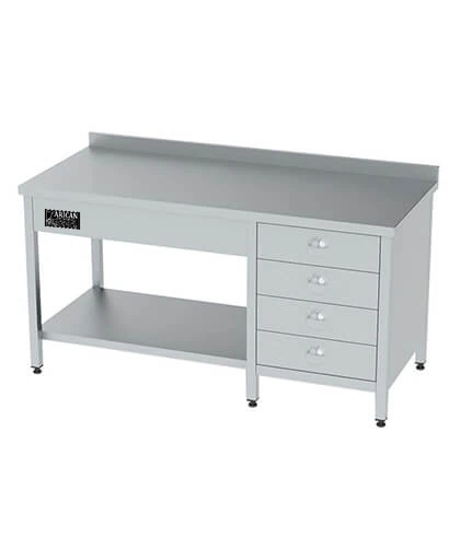 Stainless steel workbench · Stainless steel — AG-026 · 1
