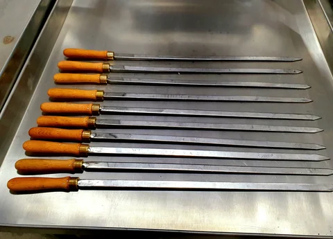 Kebab skewers · Stainless steel — AG-012 · 4