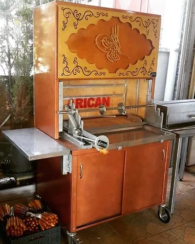 Wood-fired cağ kebab machines · Copper-look finish · Custom design examples — AG-072 · 13