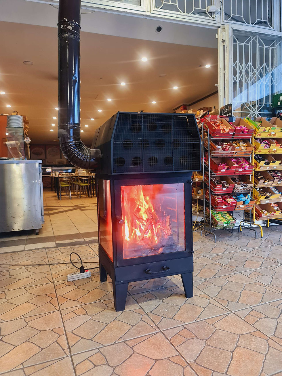 Thumbnail: Wood Fire with Fan Fireplace Ambient Heater 