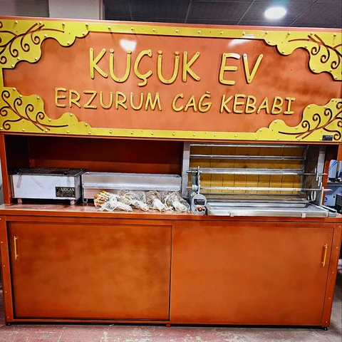Wood-fired cağ kebab machines · Copper-look finish · 250 cm — AG-453 · 6