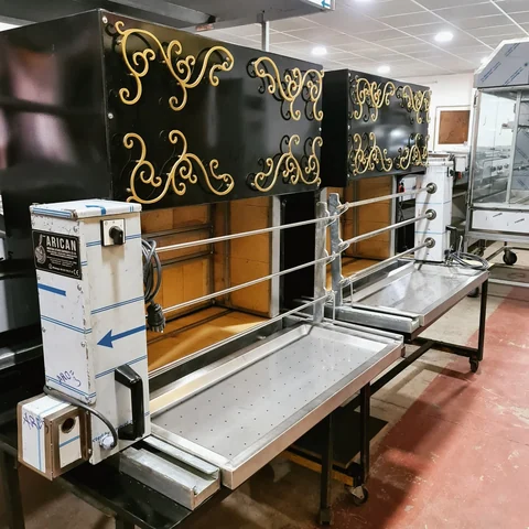 Portable cağ kebab machines · Black metal · 110 cm — AG-083 · 5