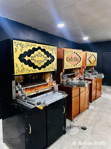Máquinas de cağ kebab a gas · Modelo industrial · 100 cm — AG-462 · 9