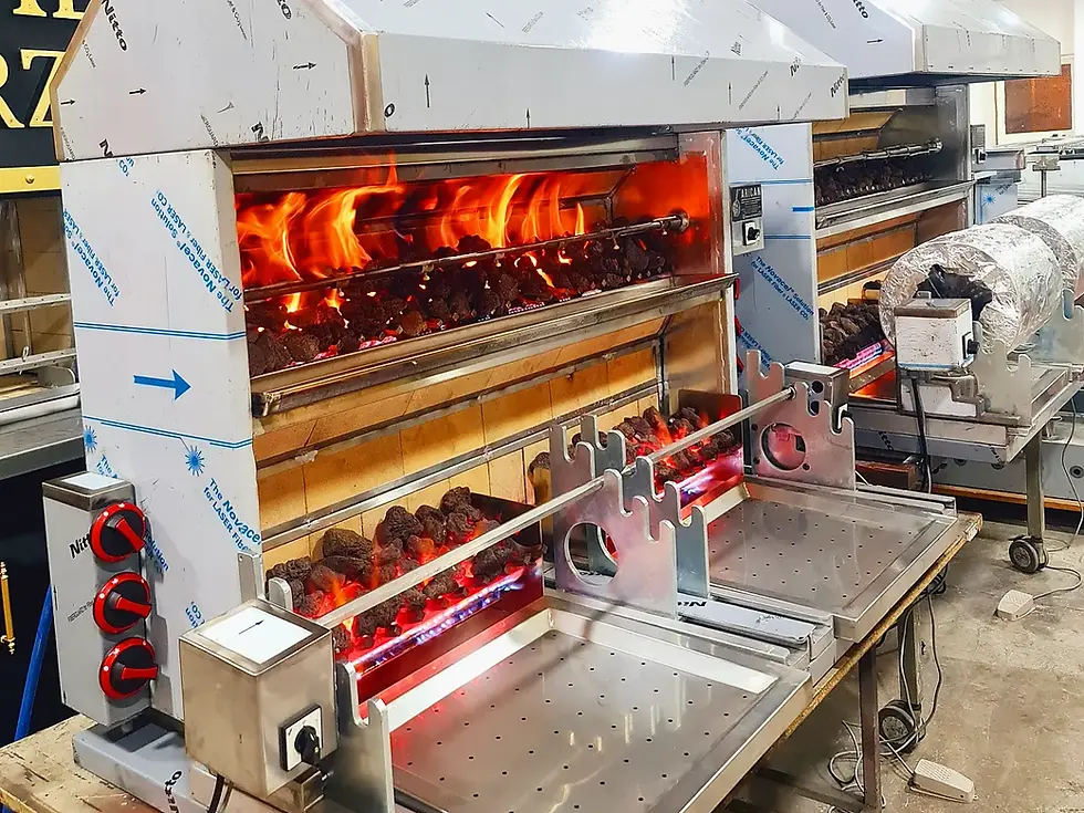 Küçük resim: Gazlı Yatık Döner ve Piliç Çevirme Makinesi Otomatik