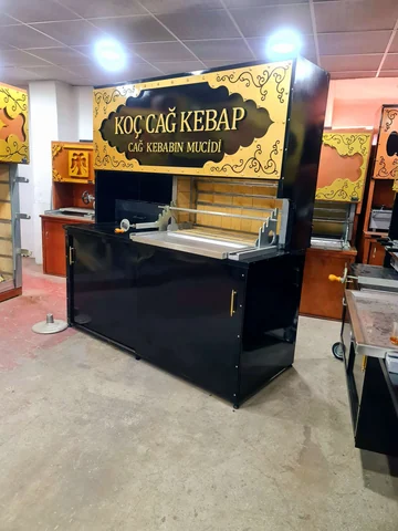 Wood-fired cağ kebab machines · Black metal · 200 cm — AG-101 · 3