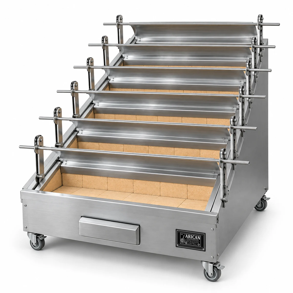 Holzkohle-Hähnchengrill · 7 Spieße