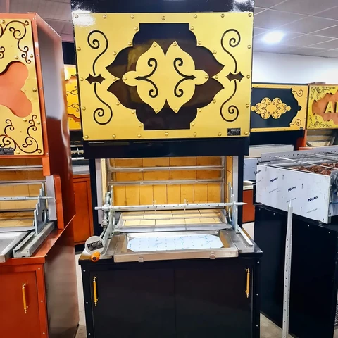 أفران كباب جاغ بالحطب · معدن أسود · 100 cm — AG-164 · 1
