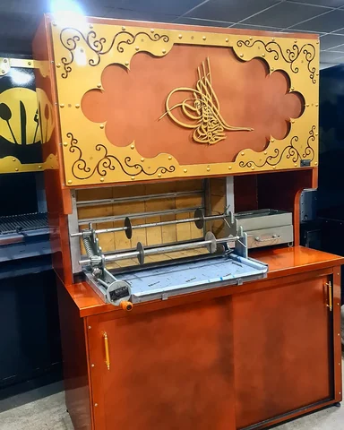 Machines à cağ kebab au bois · Aspect cuivre · 150 cm — AG-040 · 6
