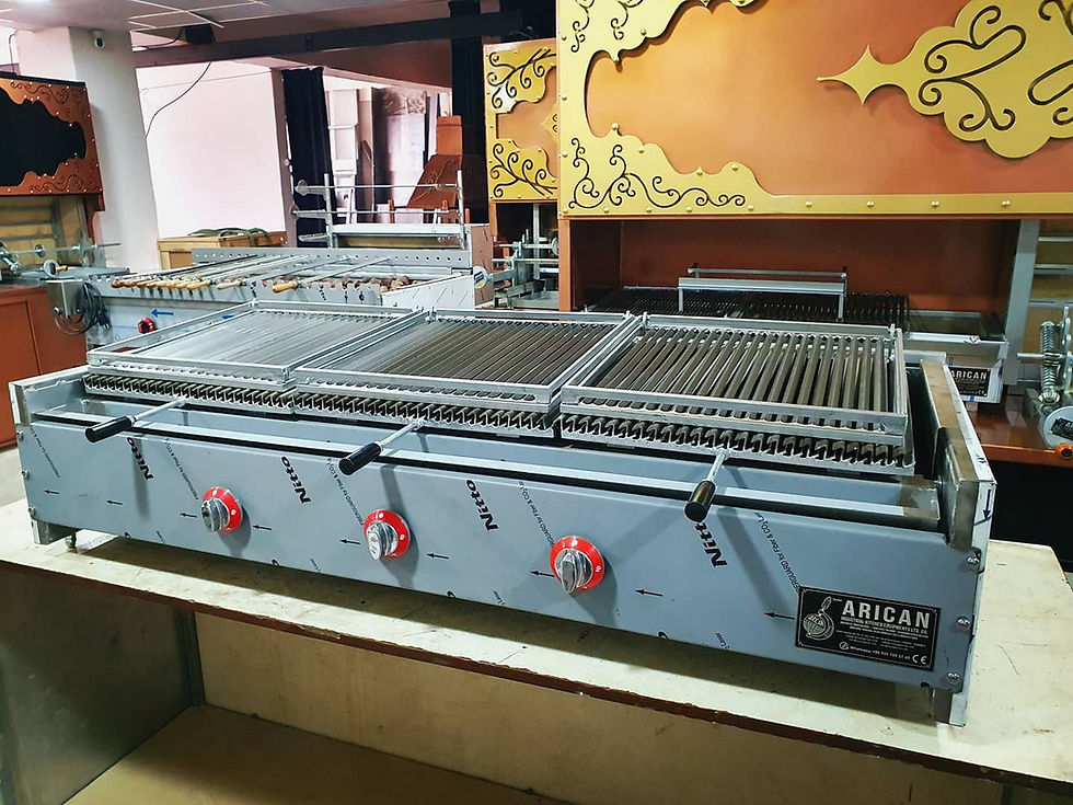 Thumbnail: Gas and Lava Stone Grill Bbq Industrial Grill 150 cm