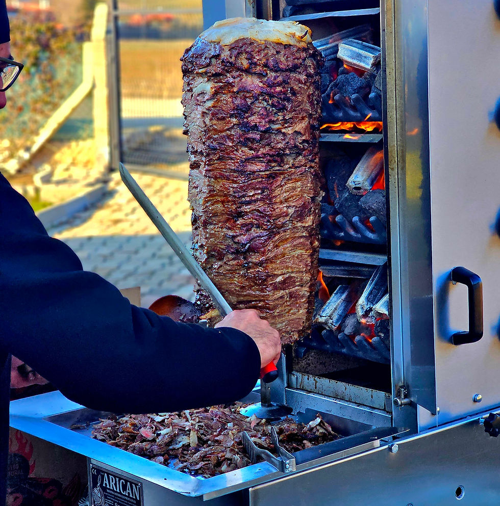 Küçük resim: Arican Lava Tasli Doner Ocagi Gazli ve Kömürlü Lava Tasli