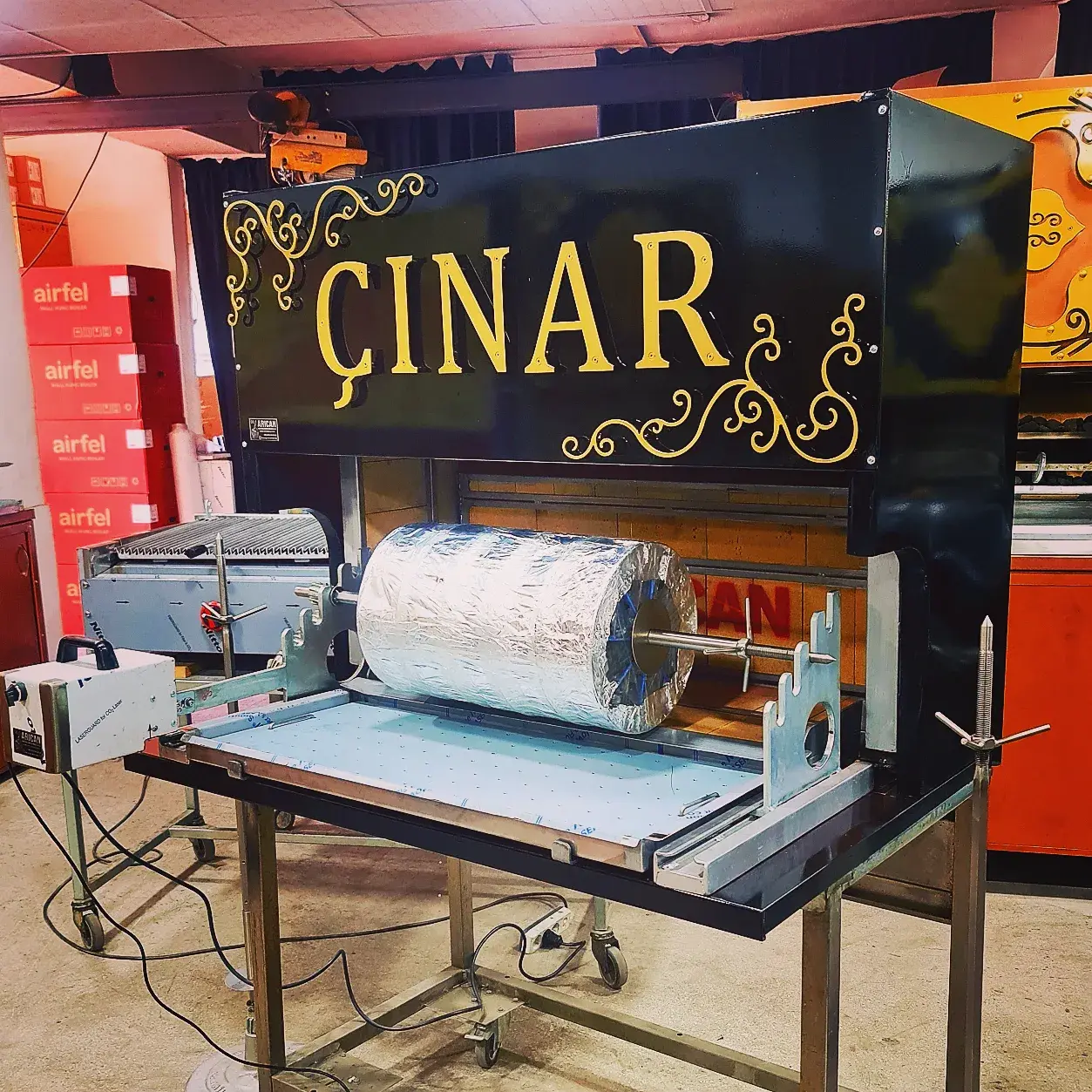 Yatik Doner Cag Kebap Ocagi Otomatik