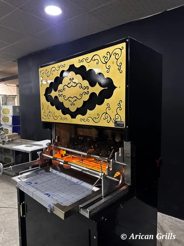 Máquinas de cağ kebab a gas · Modelo industrial · 100 cm — AG-462 · 3