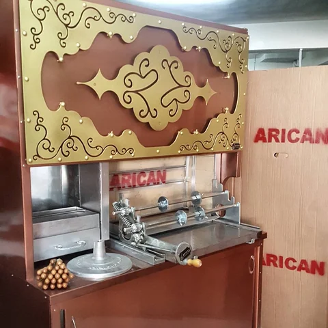 Holzbefeuerte Cağ-Kebab-Grills · Kupferoptik · Individuelle Designbeispiele — AG-137 · 2