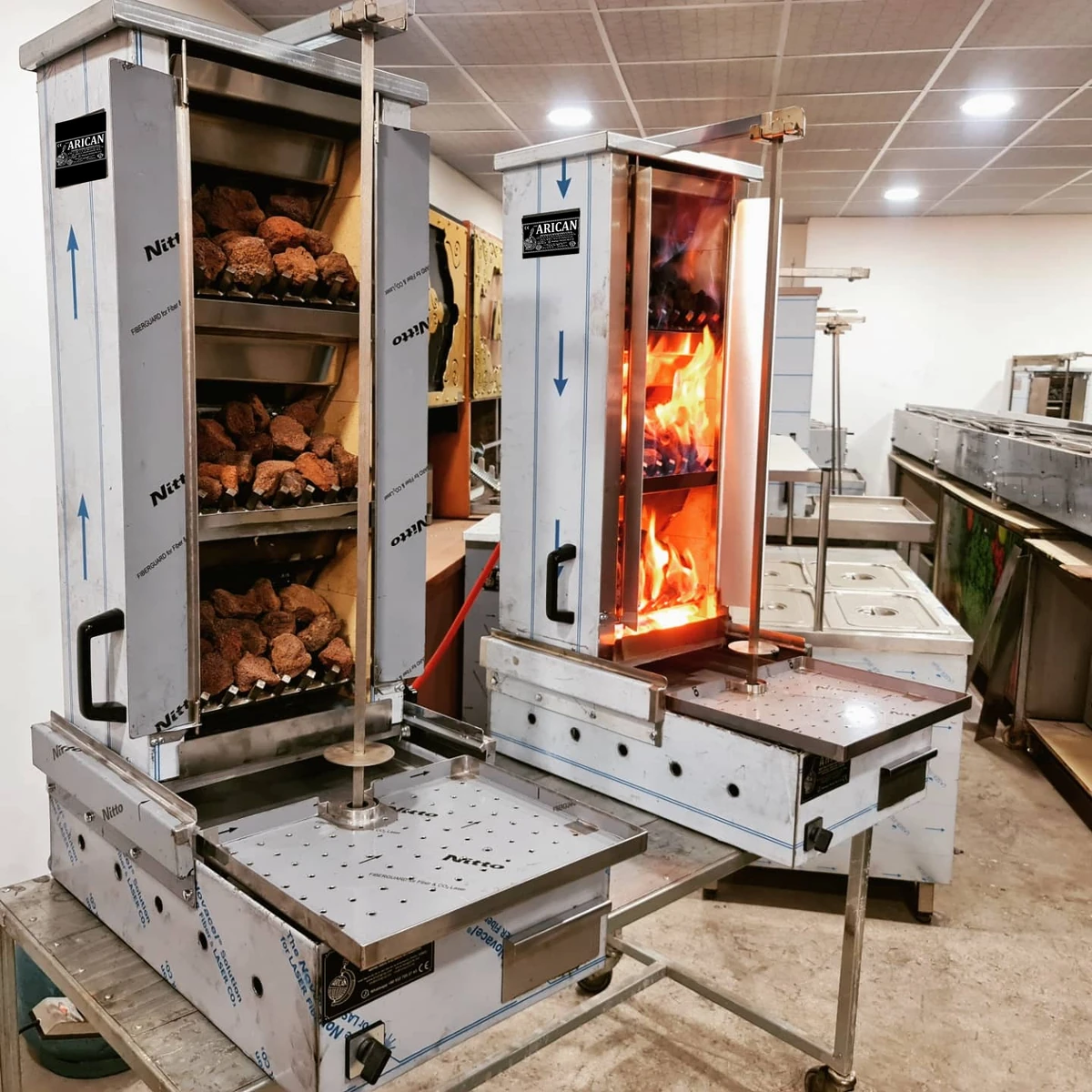 Gas & lava rock doner machine — AG-387 · 1