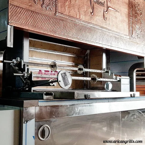 Wood-fired cağ kebab machines · Stainless steel · 200 cm — AG-159 · 5