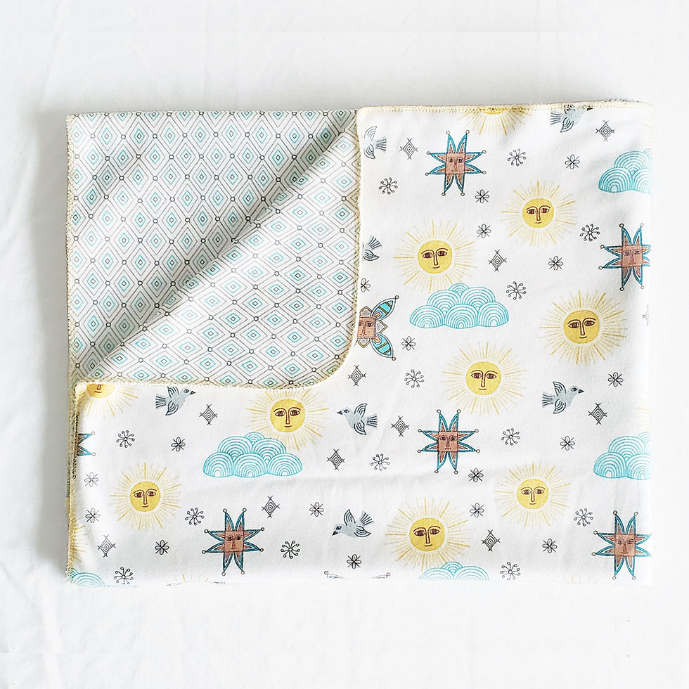 Thumbnail: Organic Cotton Knit Sunshine and Magic Blanket