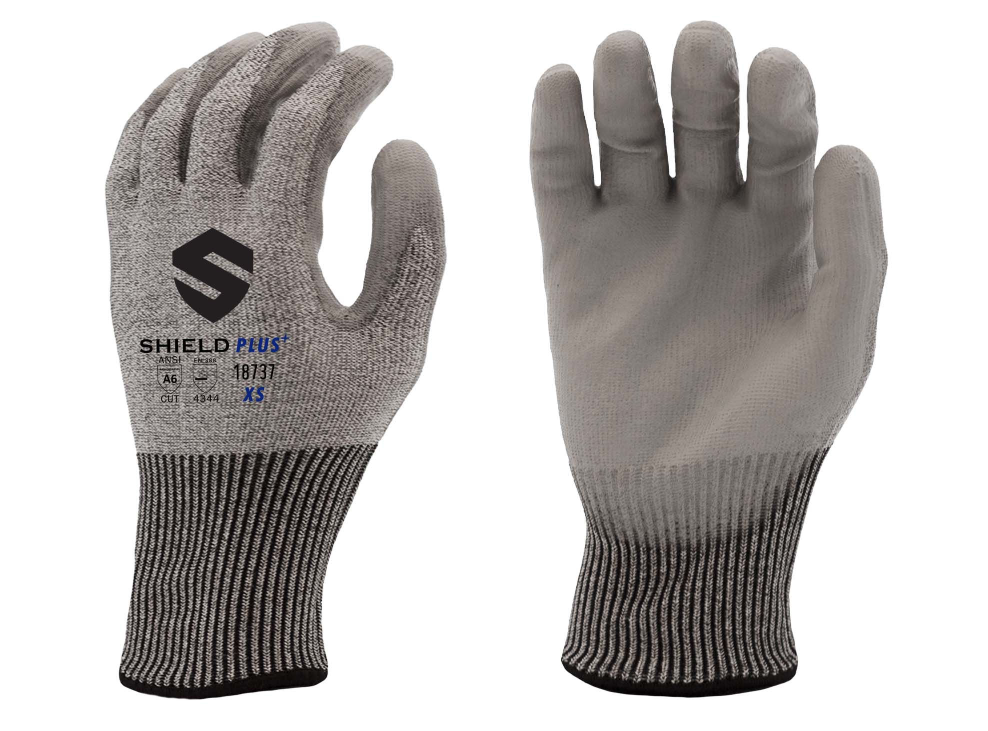 Shield Plus® Grey PU Coated - 18737