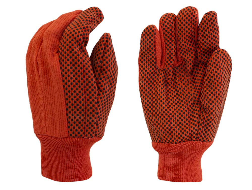 Orange w/ Black PVC Dots - A2378A