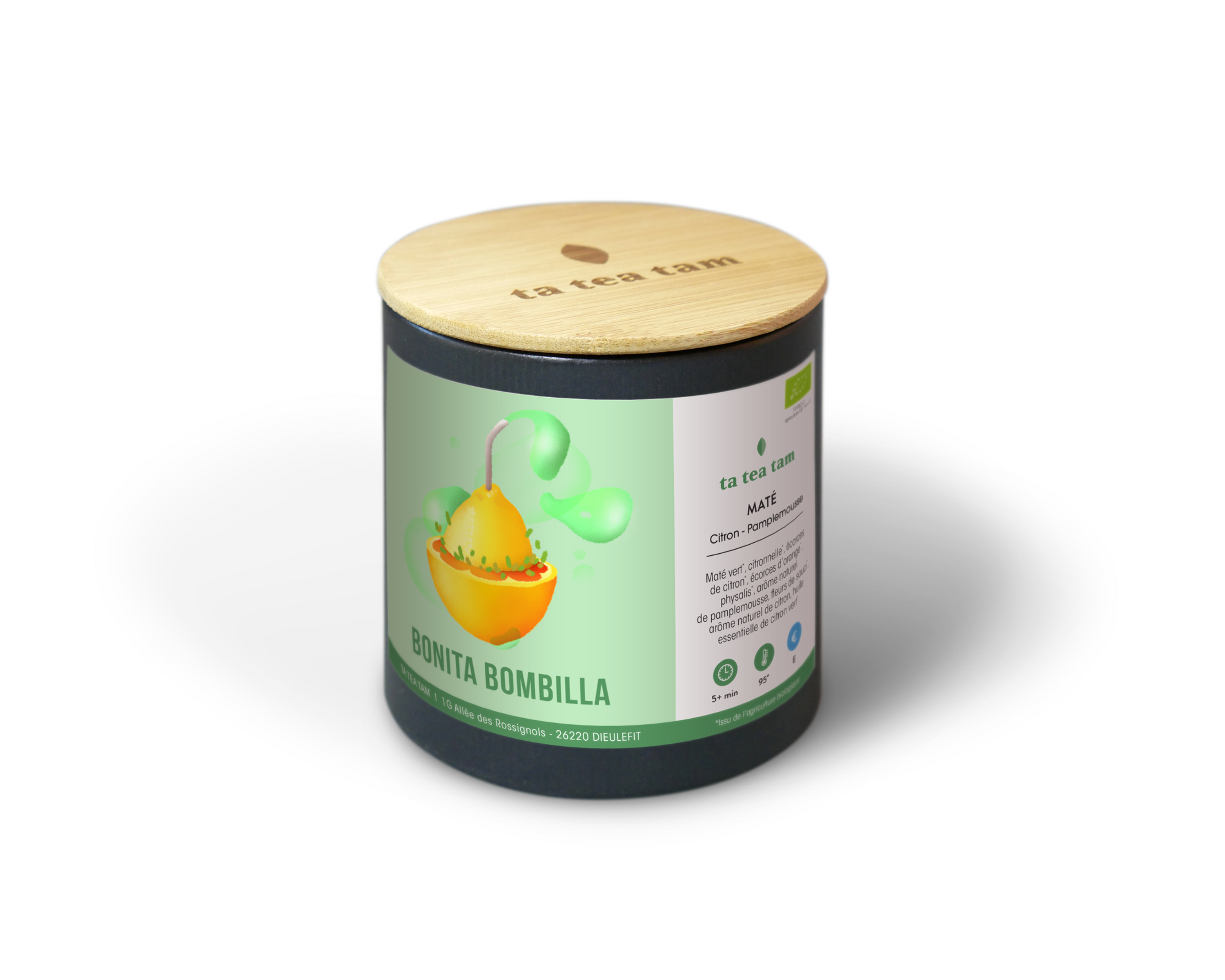 BONITA BOMBILLA - BIO - Maté Citron - Pamplemousse