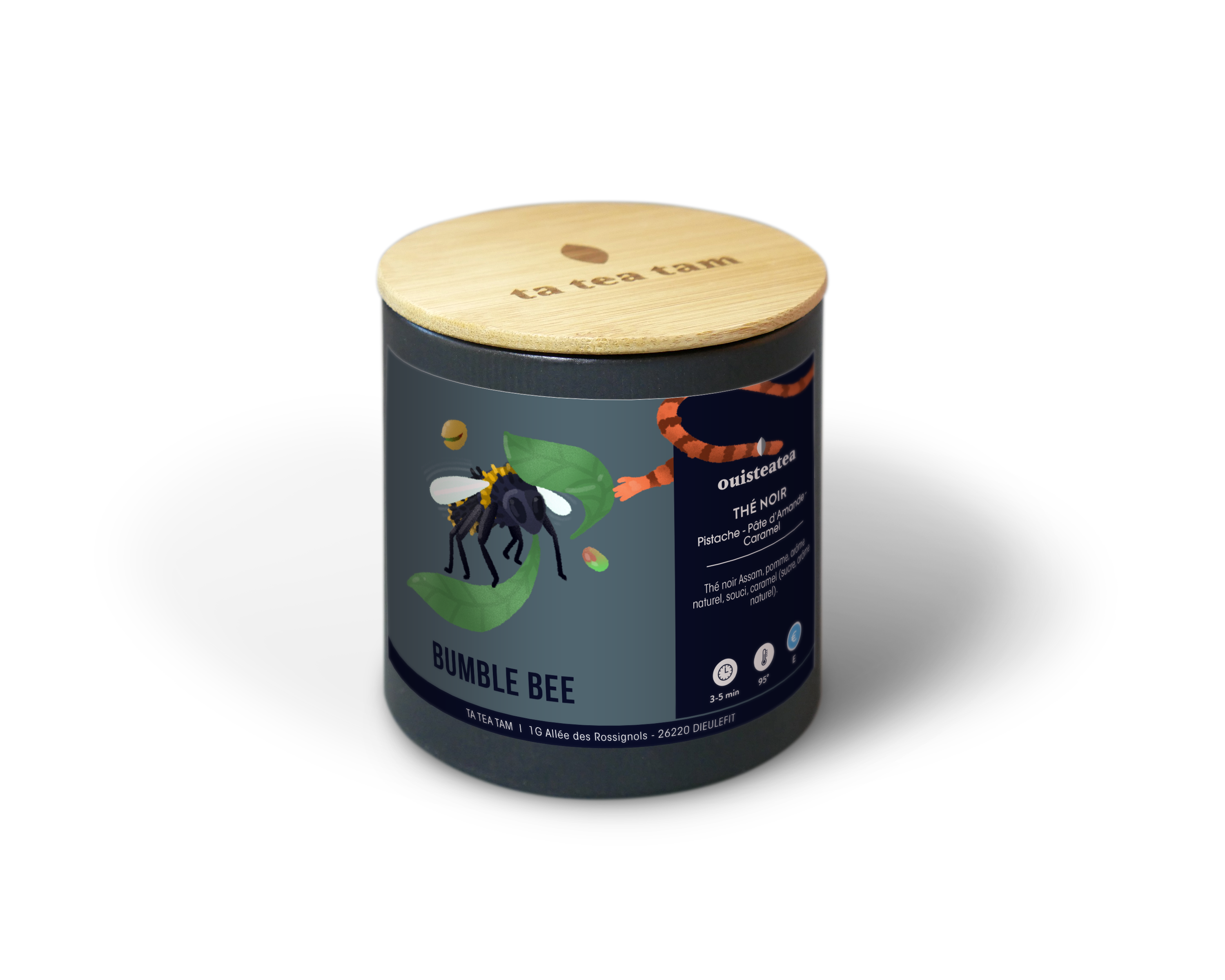 BUMBLE BEE - Thé noir Pistache - Pâte d'amande