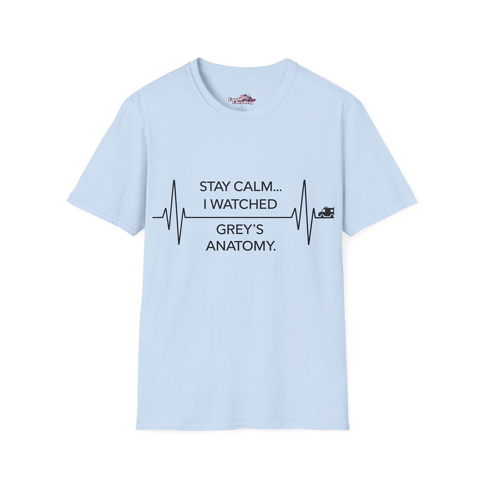 Thumbnail: Stay Calm 🩺 Grey's Anatomy T-Shirt 👕 {Gildan · 64000}
