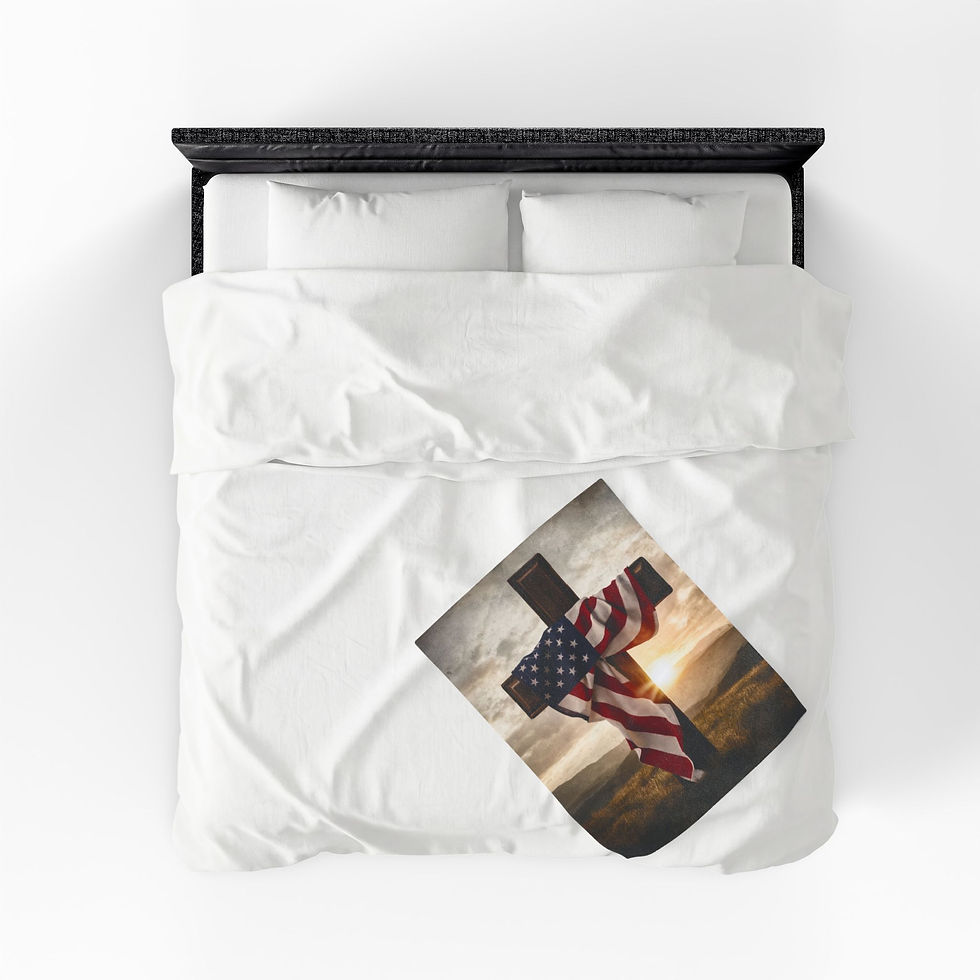 Thumbnail: American Needs to Bless GOD Velveteen Plush Blanket