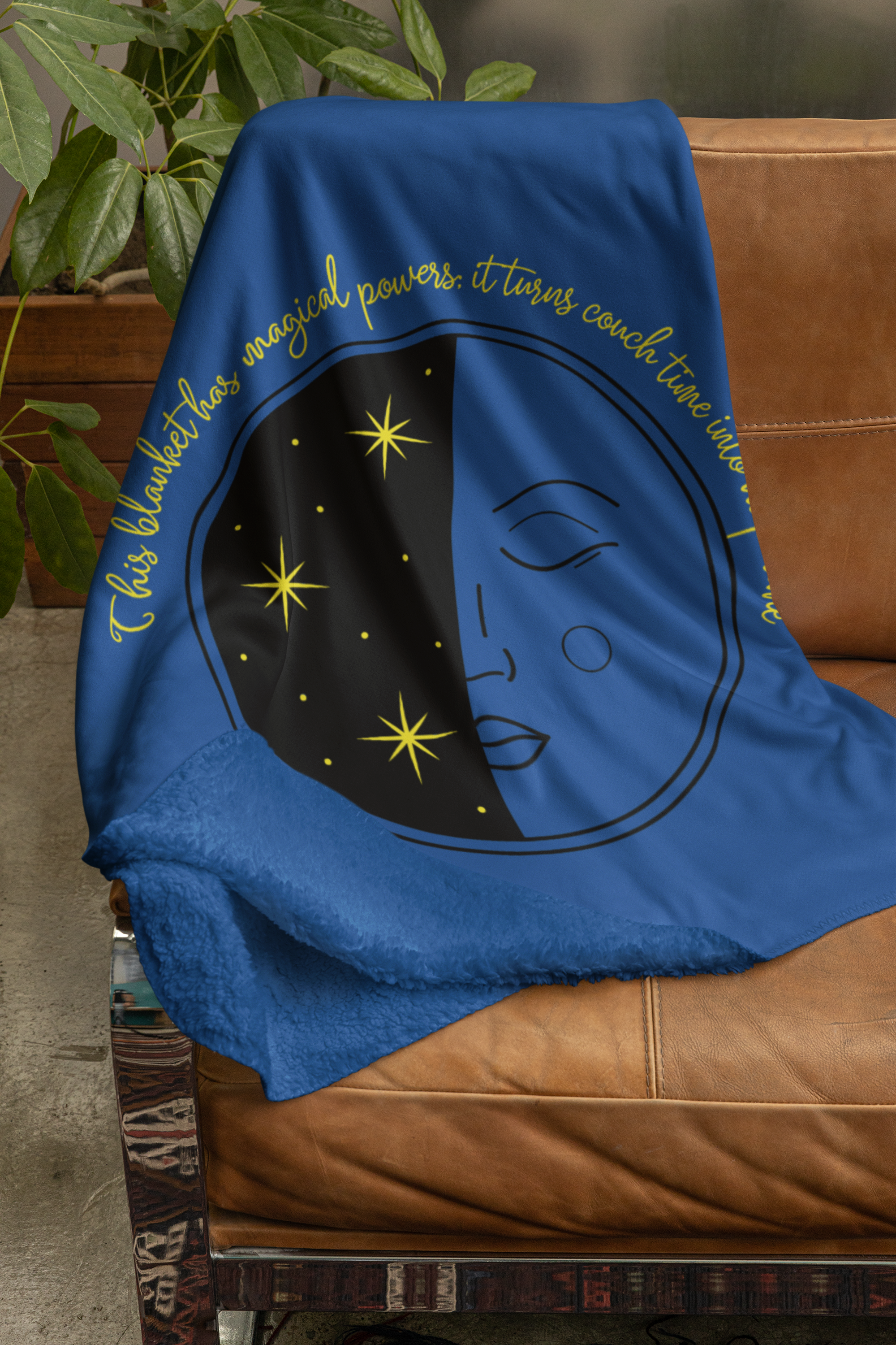 Blanket Turn Couch Time Into Nap Time  - Dark Blue