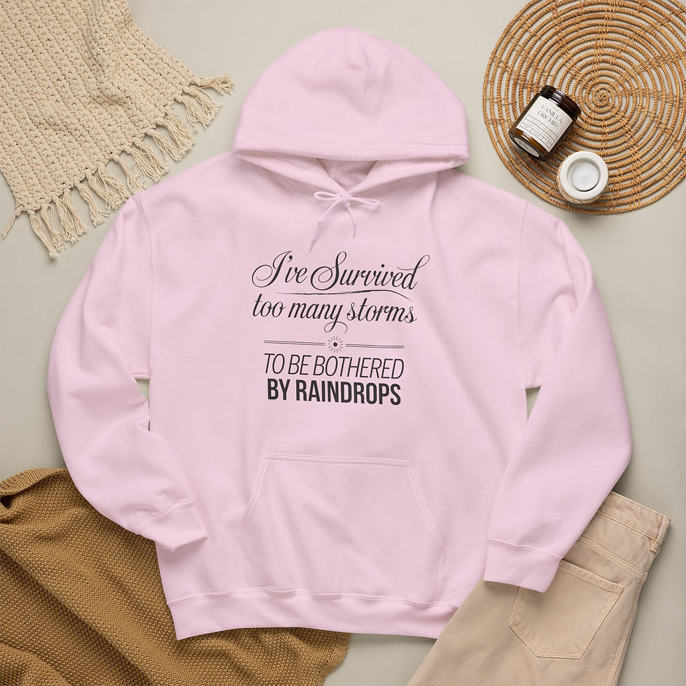 Thumbnail: Not Bothered by Raindrops Hoodie 🌧️  🌟 {Gildan · 18500}