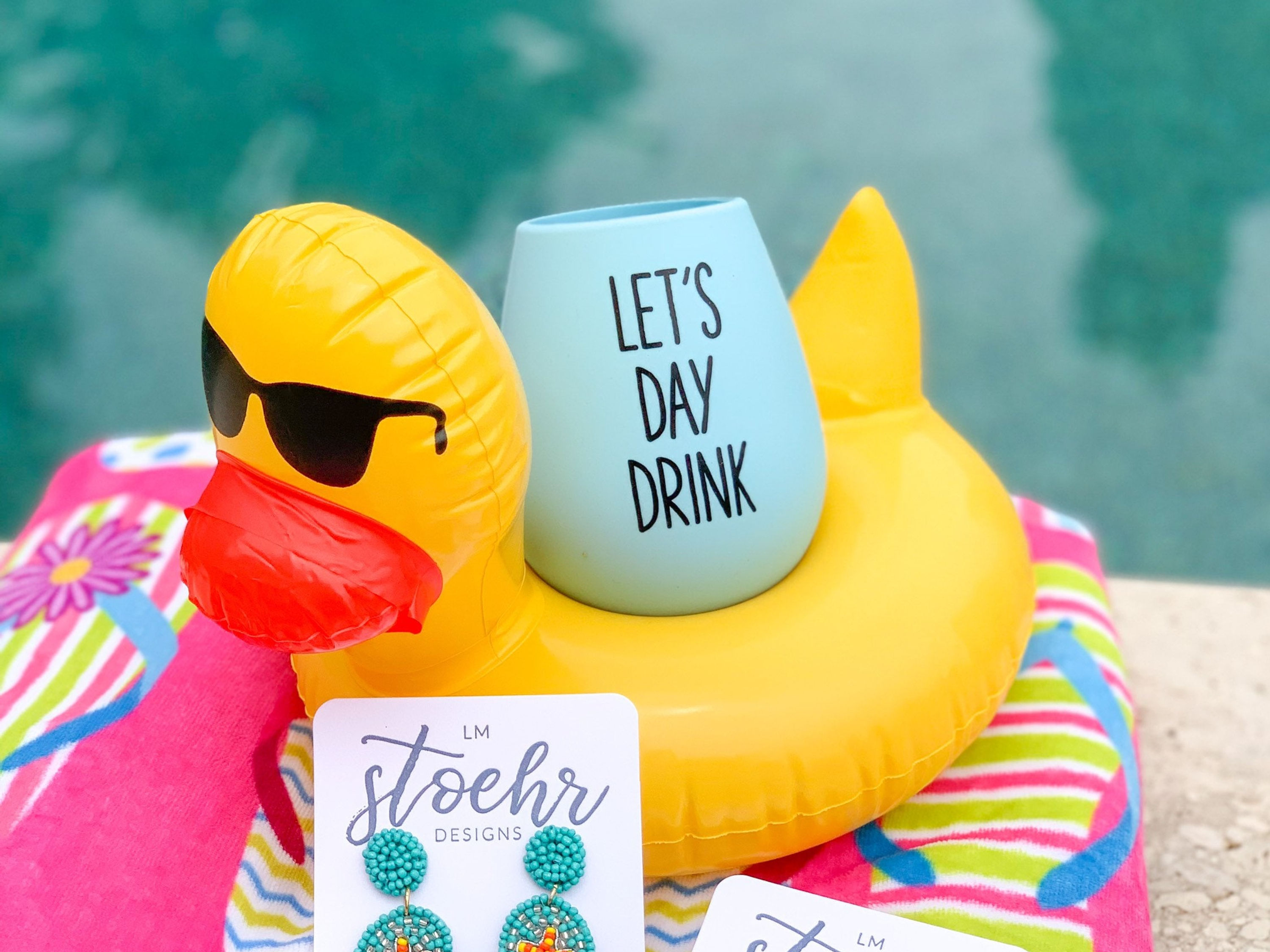 Flip Flop Beaded Earring