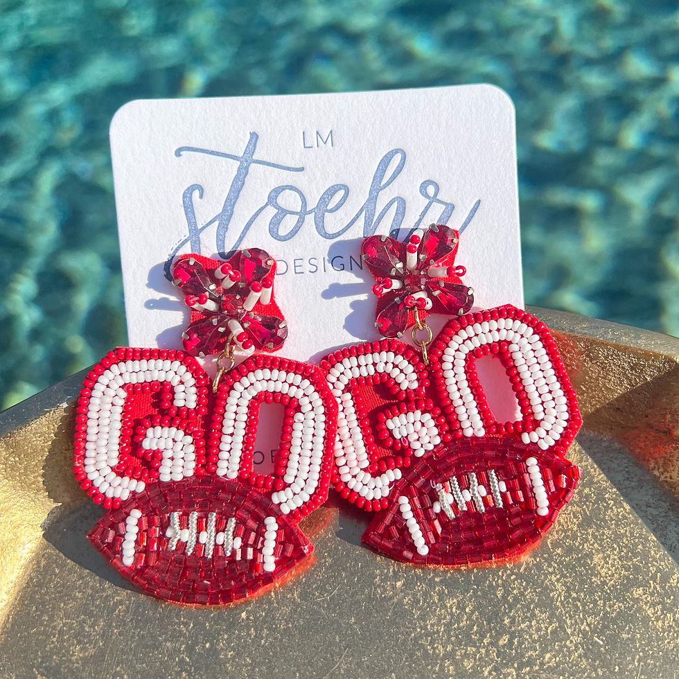 Thumbnail: Bejeweled “GO” Spirit Earrings