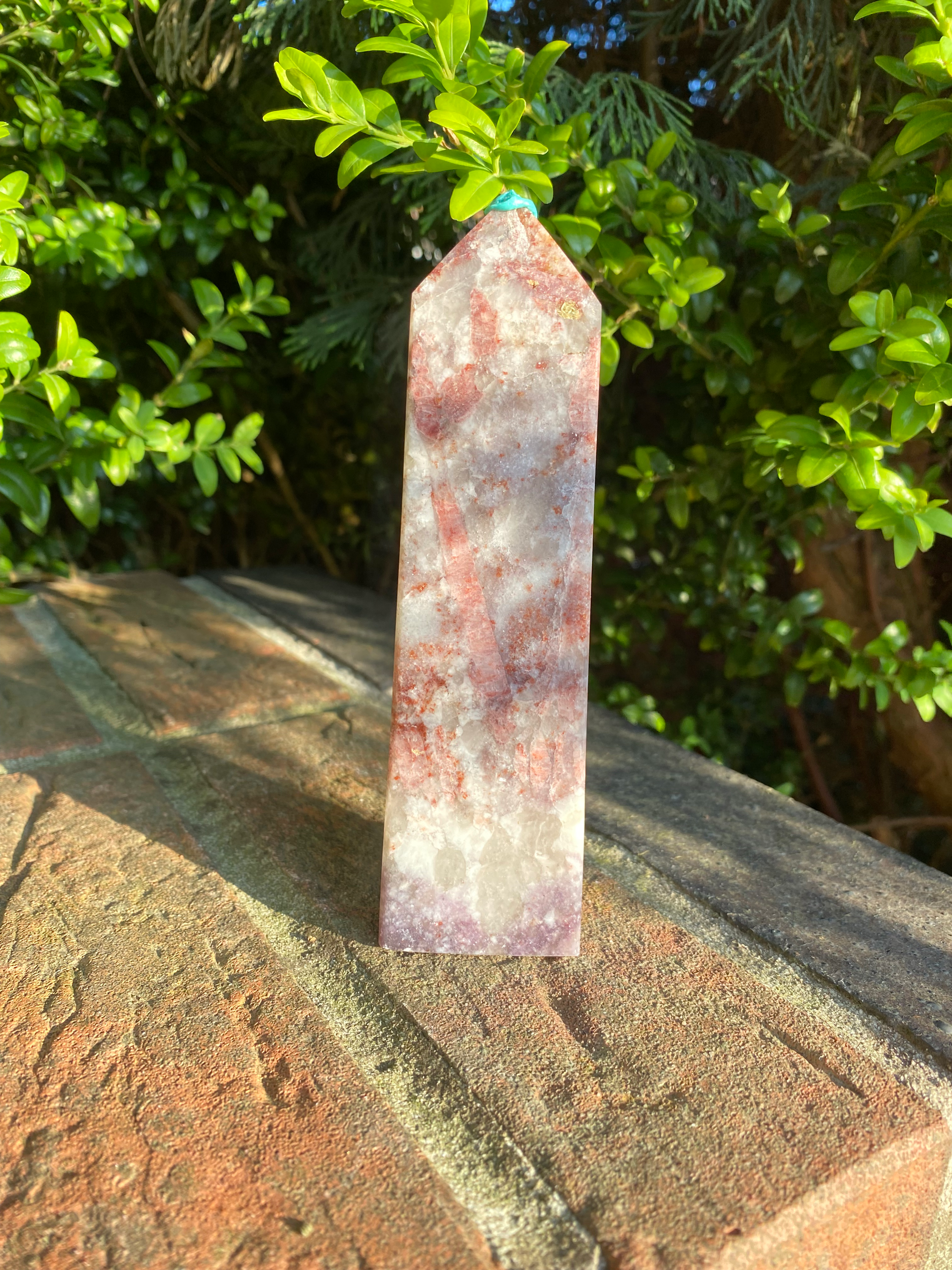 Plum blossom tourmaline tower / 310g