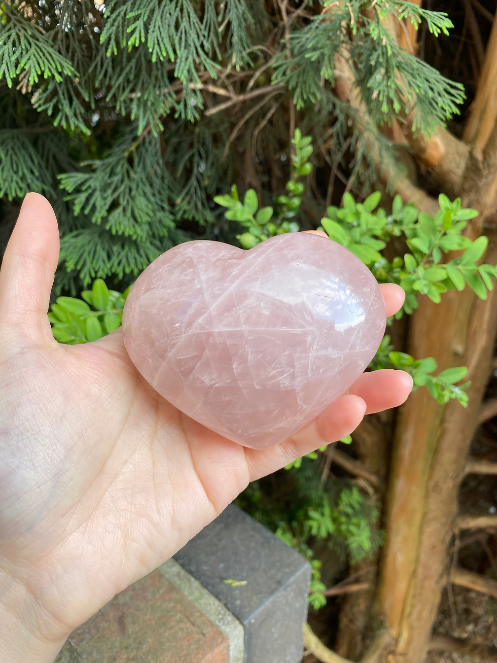 Thumbnail: Rose quartz heart  / 278g